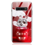 Samsung, S10, маленький чехол для телефона, S10, S8, стеклянный силиконовый креативный милый защитный чехол, S8, 10plus, 8plus, защита при падении