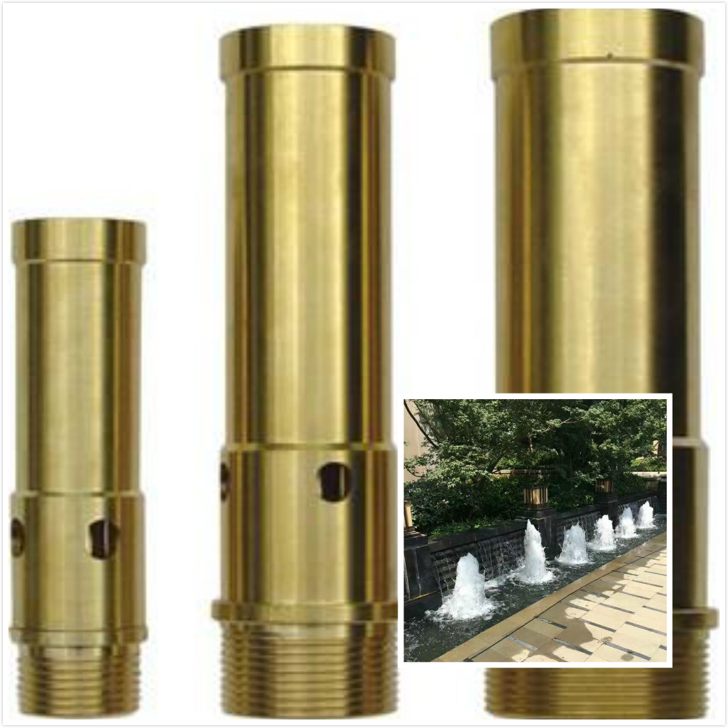 All copper thickness sprinkler bubbling nozzle pool water landscape fountain nozzle 4 split 6 minutes 1 inch 1 inch 2 inch