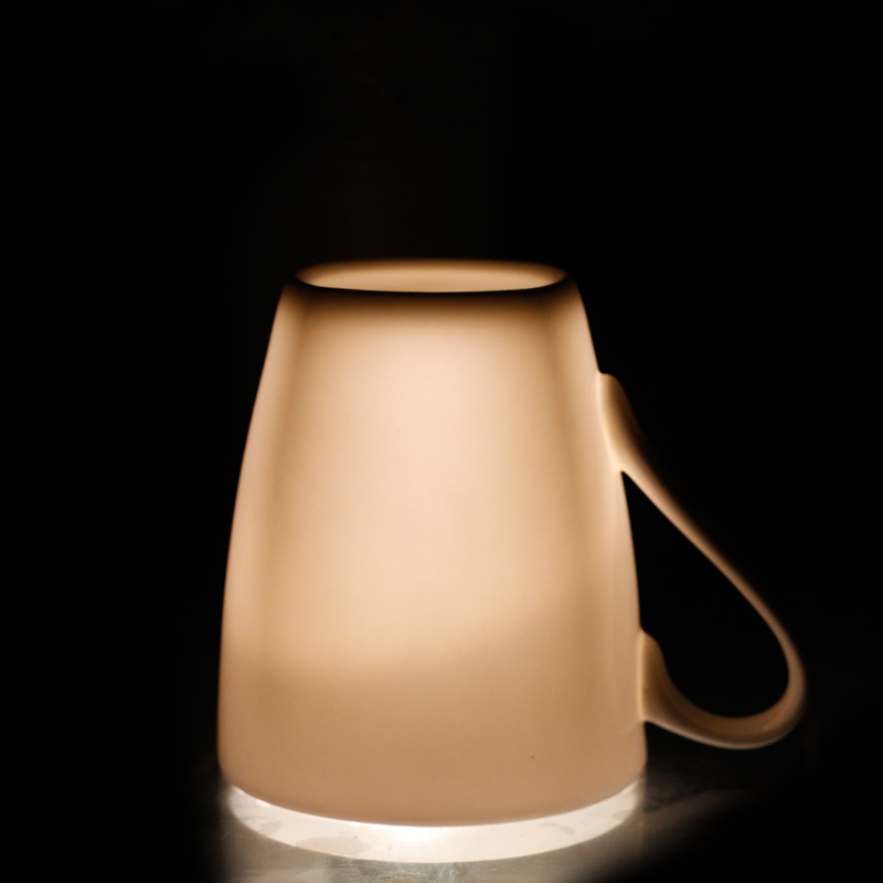 Tangshan Outlet Bone China Porcelain Pure White Creative Couple Cup Mark Cup Milk Cup Coffee Cup Water Cup customizable LOGO