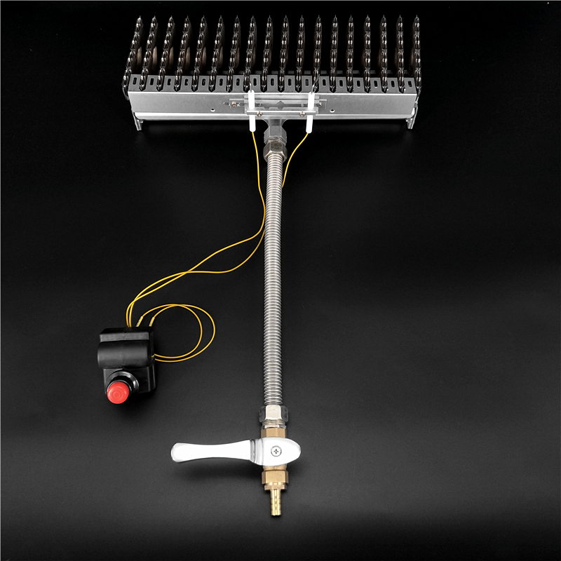 Frying machine fire discharge burner 15 18 20 row frying machine steaming cabinet Steaming furnace fire discharge complete set of accessories