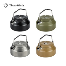 thous winds outdoor kettle 1L stainless steel camping teapot cassette stove open flame multi-purpose kettle