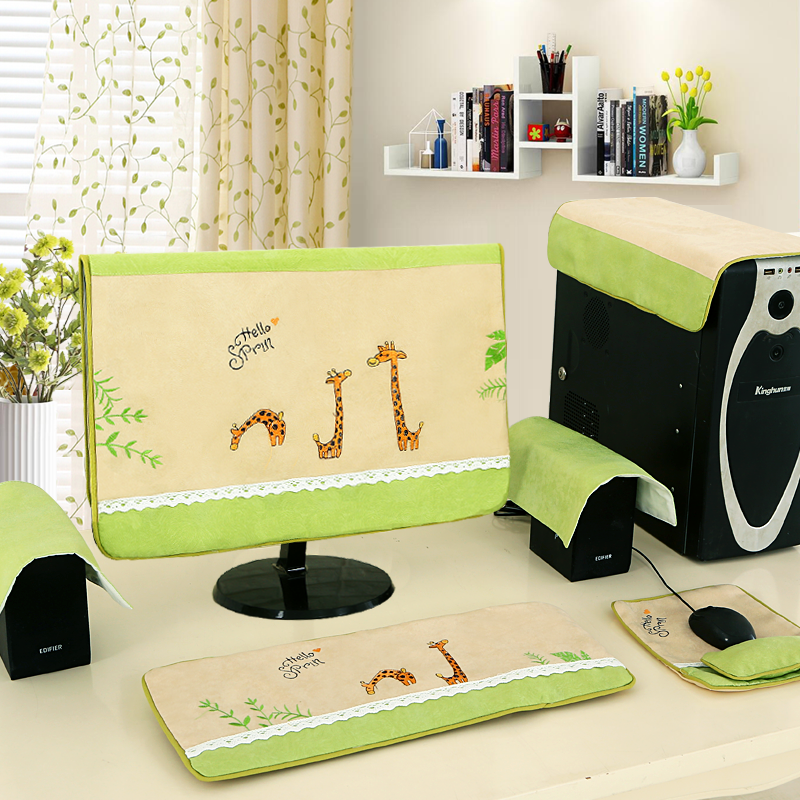 Thickened LCD computer dust cover display cover towel Simple desktop computer dust cover cover cloth 27 inches 22 23 24