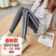 Bà bầu quần legging mùa thu và mùa đông cộng với nhung dày cho bà bầu Quần mùa xuân và mùa thu mỏng mặc quần thể thao nâng bụng quần