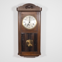 Western antique European old-fashioned wall-mounted mechanical clock wall clock large pendulum clock eight-tone music clock 3-hole spring