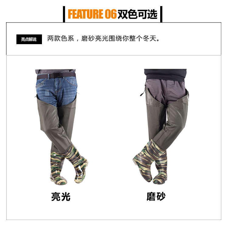 Giày ống cao được cấy trên đầu gối đi mưa nước không thấm nước - Rainshoes giày lười nam chống nước