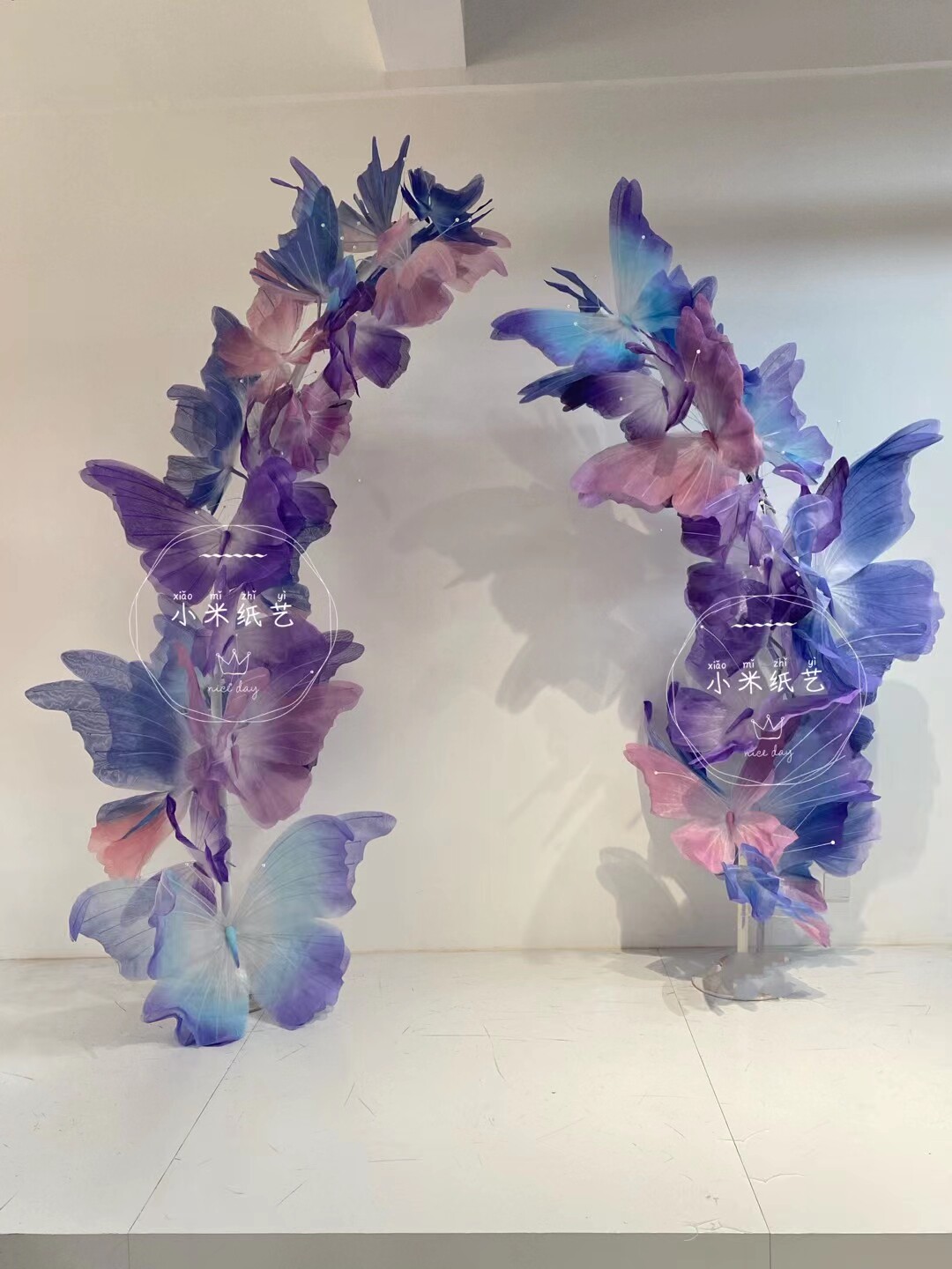 Butterfly Arch Nemesis Red Wedding Paper Art Butterfly-Taobao