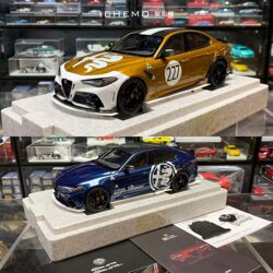 Motorhelix Mh 1:18 Alfa Romeo Giulia Gtam Alloy Car Model