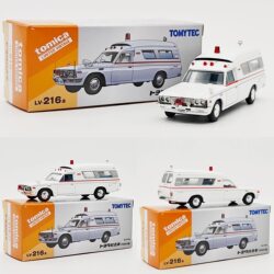 Tomy Tomica Tlv 1:64 Toyota Ambulance Fs55V Simulation Alloy Car Model Decoration Japanese Version
