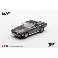 Minigt 1:64 Aston Martin V8 Vantage 007 Dawn of Life Alloy Car Model 916 Hang Card