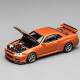 Motorhelix Mh 1:64 Nissan Gtr R34 R35 Hood Can Be Opened Alloy Car Model