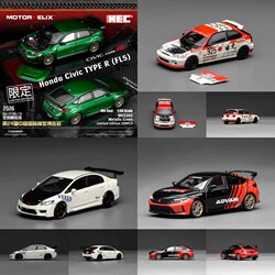 Motorhelix Mh 1:64 Honda Civic Type R Fd2 Fl5 Ek9 Alloy Car Model