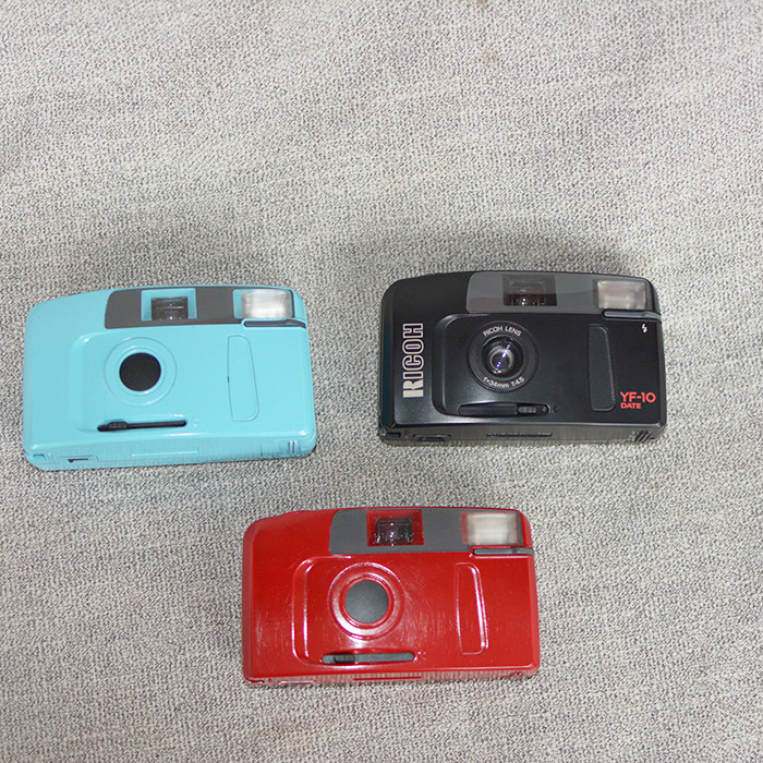 Ricoh yf-10 red silly melon camera fully automatic set coke roll camera