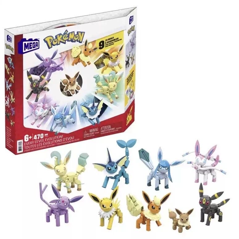 Megabloks Pokémon Pocket Monsters Water Fire Grass Light Dark Eevee Set Without Color Box Megabloks Pokémon Pocket Monsters Water Fire Grass Light Dark Eevee Set Without Color Box