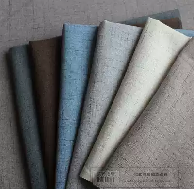 Thickened imitation linen fine grain vintage cotton linen food cosmetics clothing photo props felt background cloth