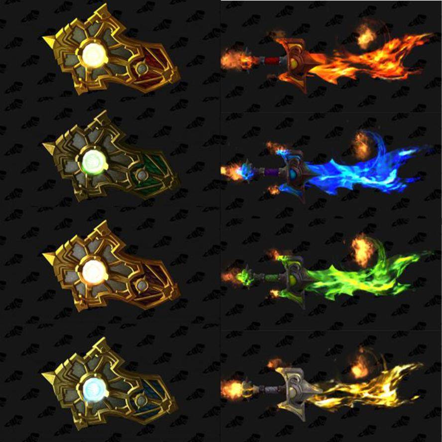 魔兽世界正式服惩戒圣骑士灰烬使者火之高兴武神器隐藏幻化太香了!_游戏大全_淘宝游戏网