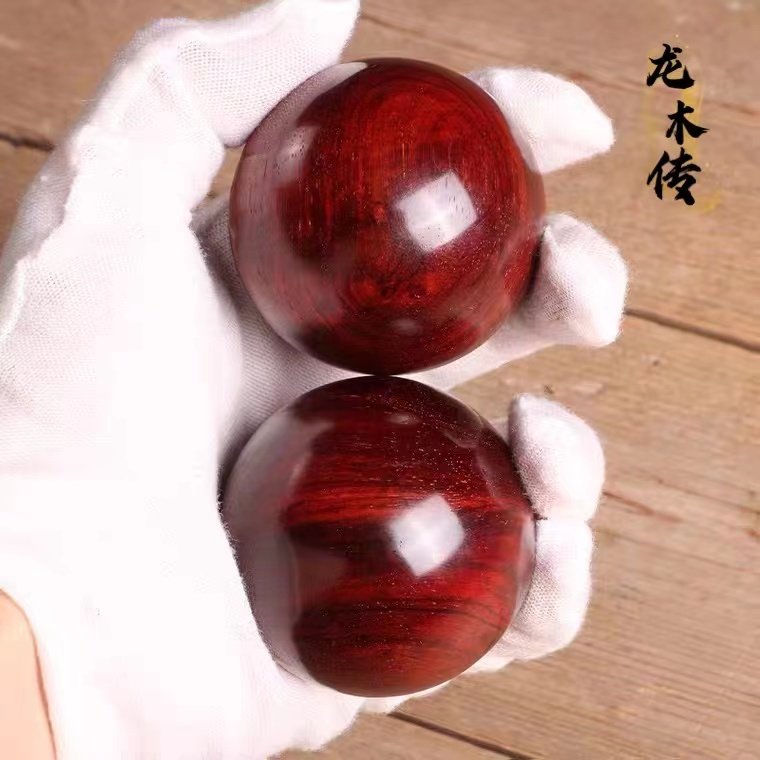 Old material Indian small leaf rosewood handball health ball 5cm solid wood mahogany fitness ball holding ball walnut handlebar piece