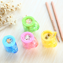 deli pencil sharpener 0551 cute creative teacup shape student pencil sharpener double knife head
