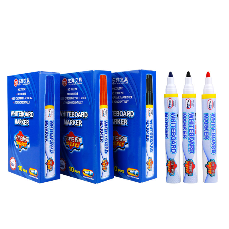 10 Mounted East Ocean White Board Pen WB528 Water-based Whiteboard Erasable Pen Conference Speech Writing With White Board Pen