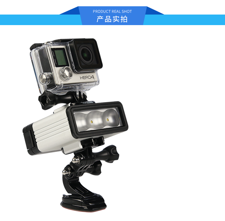 Camera LED-002 Photo Fill Light Gopro Hero3 / 4 Camera nhỏ Ant Sports Lặn phụ kiện