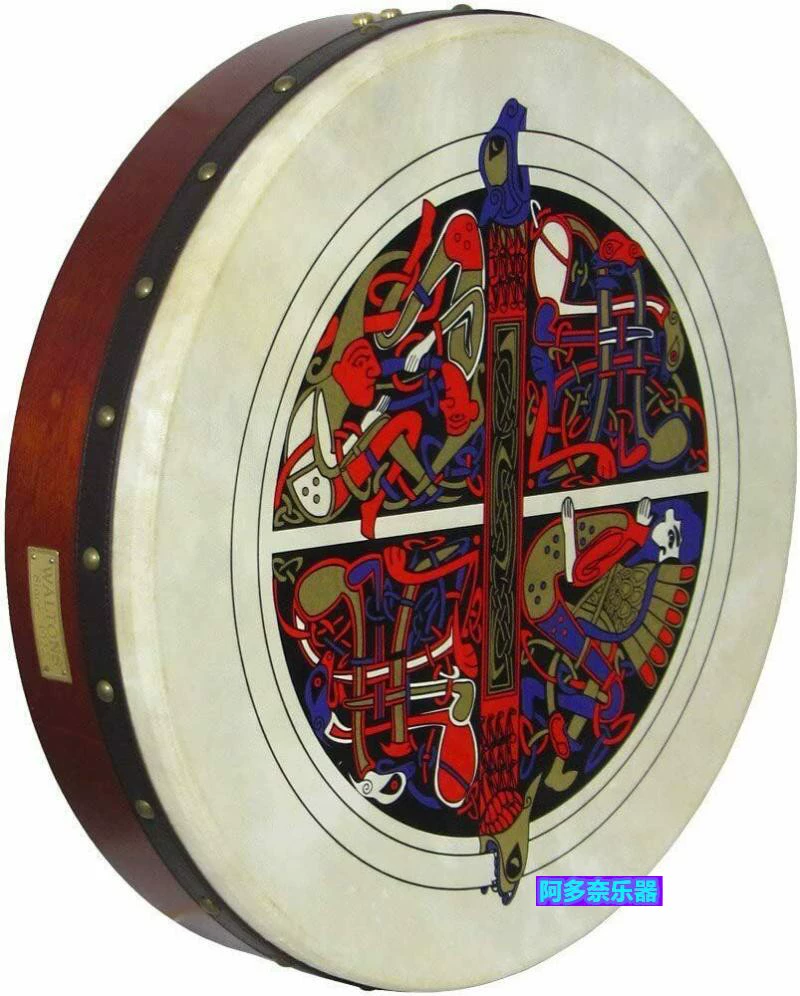 Nhạc cụ nhập khẩu Úc trống Boslan trống 18 inch Celtic Bodhran trống tambourine Ailen - Nhạc cụ phương Tây