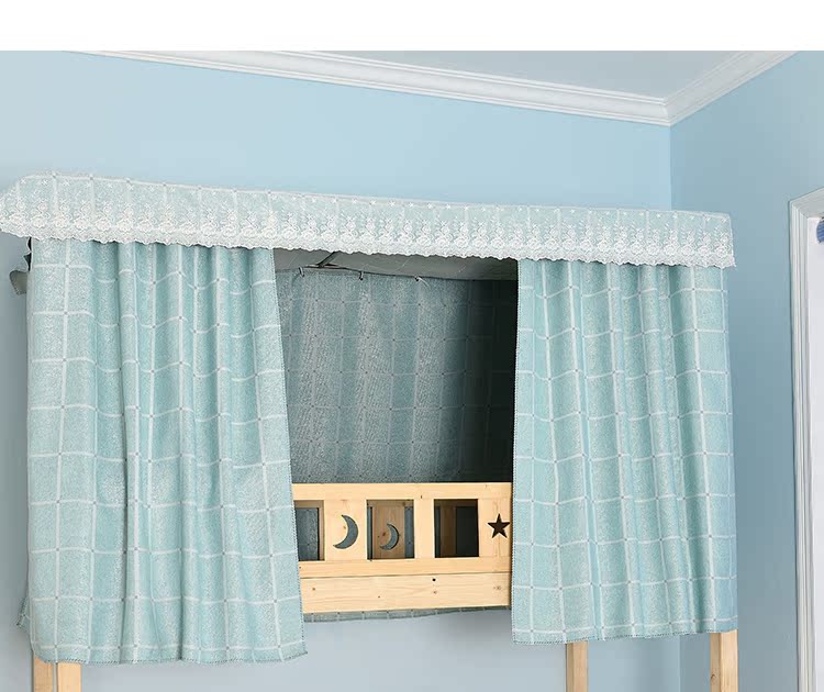 Đơn giản chiếc giường tầng lớp vỏ trên sinh viên đại học rèm cửa phòng ngủ ký túc xá vải bóng râm bông công chúa gió một mét rèm 1.2m - Bed Skirts & Valances rèm ngủ