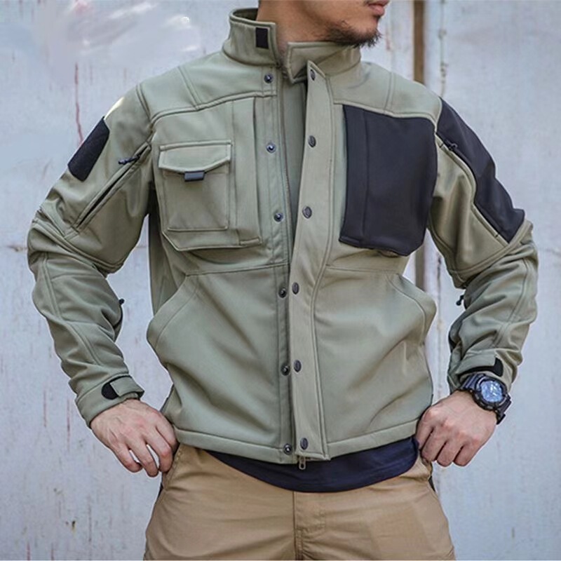 Rhino Soft Shell Tactical Jacket Autumn and Winter Sharkskin Jacket Windproof Waterproof Warm Mountaineering Clothing Training Clothing Rhino Soft Shell Tactical Jacket Autumn and Winter Sharkskin Jacket Windproof Waterproof Warm Mountaineering Clothing Training Clothing