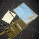 Manba Waterproof Map Bag Military Enthusiasts Outdoor Tactical Notebook Diary Pen Bag Book Cover Waterproof Bag Map Bag