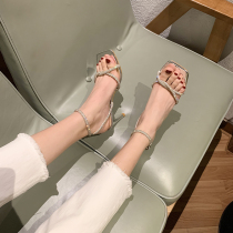 Big fat old Yu high-grade temperament sandals 2021 new female fashion trend high heels summer girl big name