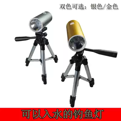 Waterproof fishing light floating water Night Fishing light blue light 20W blue and white double light source 20W dual light rechargeable fishing