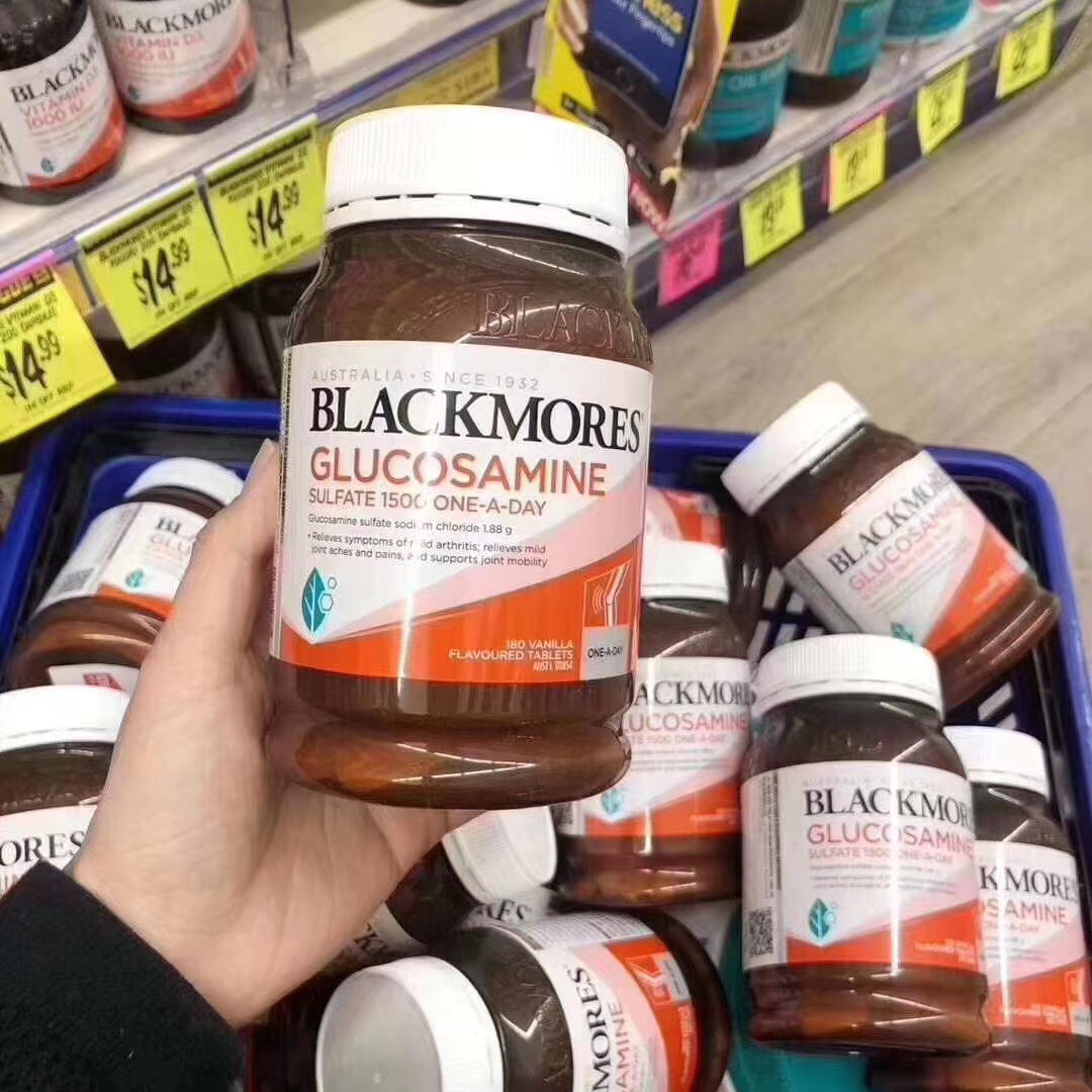 New Zealand direct mail Blackmores bone strength joint spirit 180 capsules Glucosamine 1500Mg
