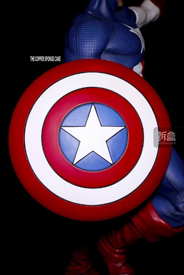MOMOWU Studios Captain America 1/4 Captain America Tượng toàn thân - Capsule Đồ chơi / Búp bê / BJD / Đồ chơi binh sĩ búp bê giấy