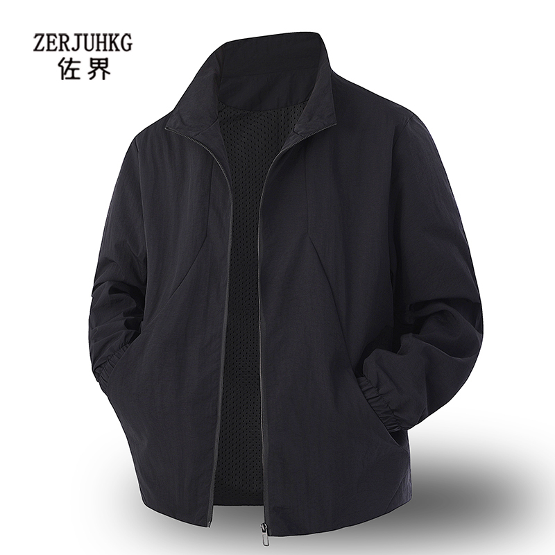 Zuo Jie Spring and Autumn American-Style Workwear Men's Jacket 2026 New Model Stand Collar Casual Sports Top for Men Zuo Jie Spring and Autumn American-Style Workwear Men's Jacket 2026 New Model Stand Collar Casual Sports Top for Men