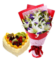 Flower birthday cake booking in the same city express Zhanjiang Chikan Xiashan Potou Lianjiang Leizhou Suixi Xuwen distribution