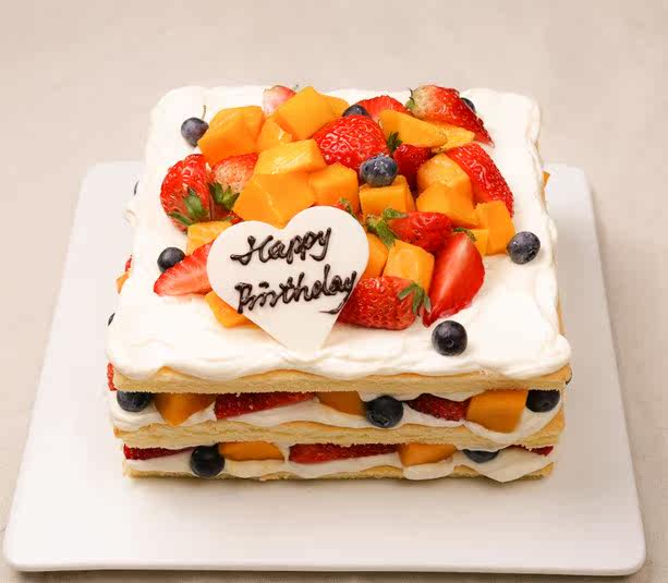 10-inch 3-layer fruit naked cake Tongcheng express Beijing Dongcheng Xicheng Chaoyang Fengtai Haidian District delivery to the door