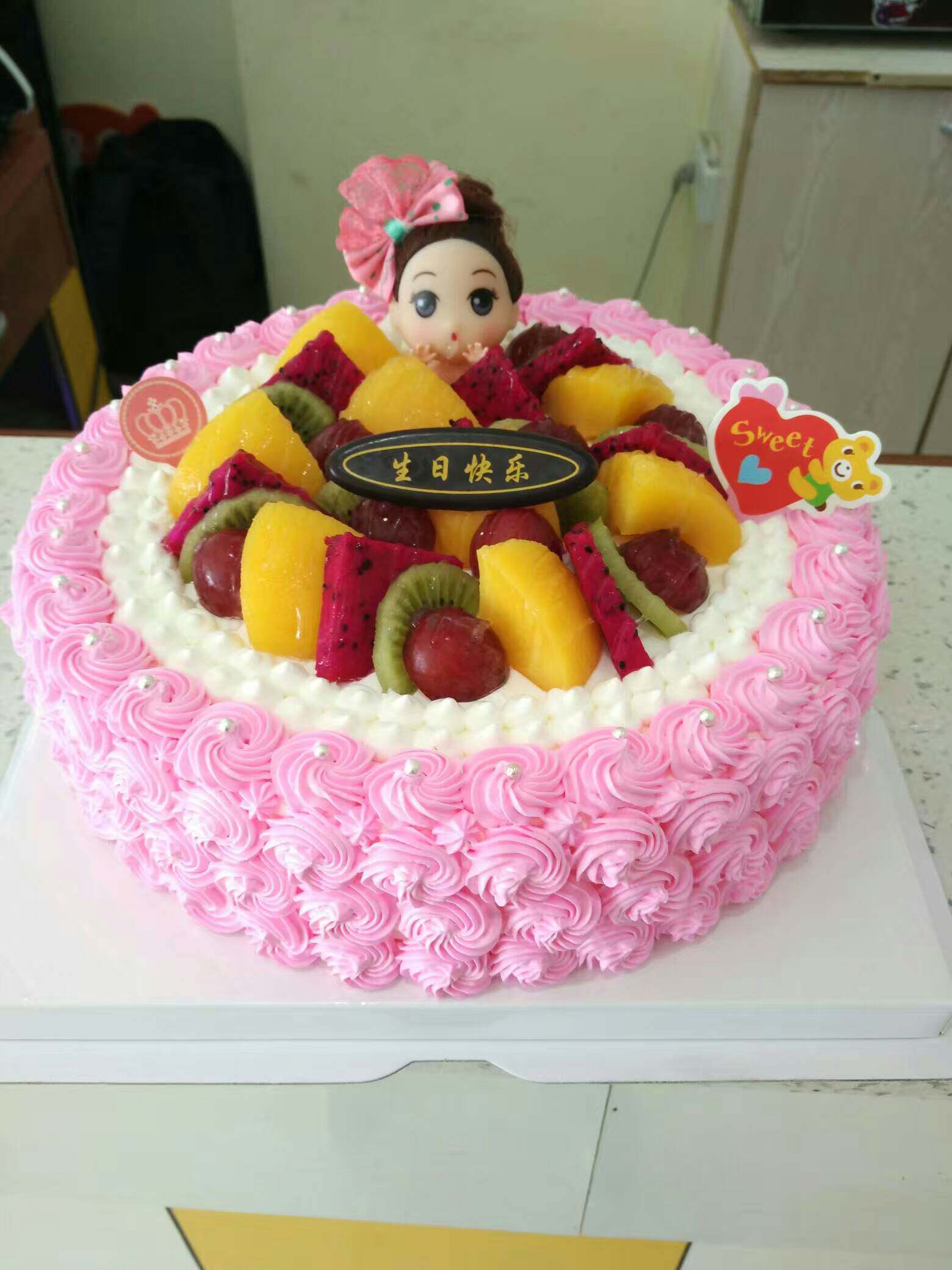 Birthday cake Subscribe to Tongcheng Express Distribution Tongling Anqing Huangshan Fuyang Bengbu Cebu State Free Residence to the Government