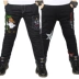 Cậu bé mùa đông 2018 cộng với quần jean dày cotton quần áo trẻ em cộng với quần nhung trong quần bé trai rộng giãn quần ống rộng trẻ em Quần