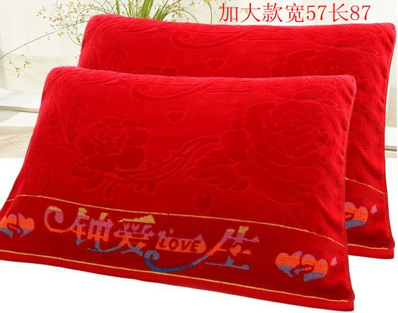 Tăng dày gấp đôi 11 gối đặc biệt gối đặc biệt cưới gối hôn nhân thực tăng khăn dày - Khăn gối vỏ gối anime
