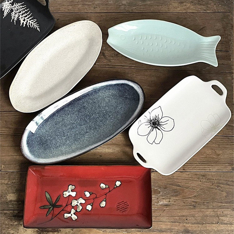 Творческая индивидуальность керамика супер большие рыбные диски для домашнего отеля ресторан Caudin Panzi Ncts Основанные приводы Color Drive