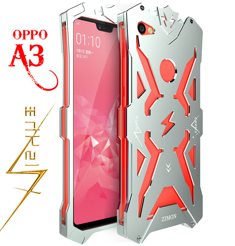 SIMON THOR Aviation Aluminum Alloy Shockproof Armor Metal Case Cover for OPPO A3