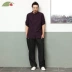 Nan Tang Trung Quốc phong cách nam mùa thu giản dị quần lanh nam lỏng quần thể thao thẳng quần Trung Quốc hoang dã quần thun - Quần Jogger quần tây nam Quần Jogger