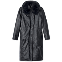Psalm specializes in spring mid-length fox fur collar duck down sheepskin coat and fur
