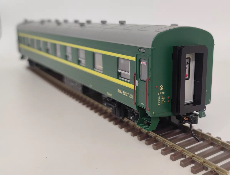 【New Product】Mtc Train Model Soft Sleeper Rw Soft Seat Rz22 Type Passenger Car Green Car Ho 1/87 with Lights