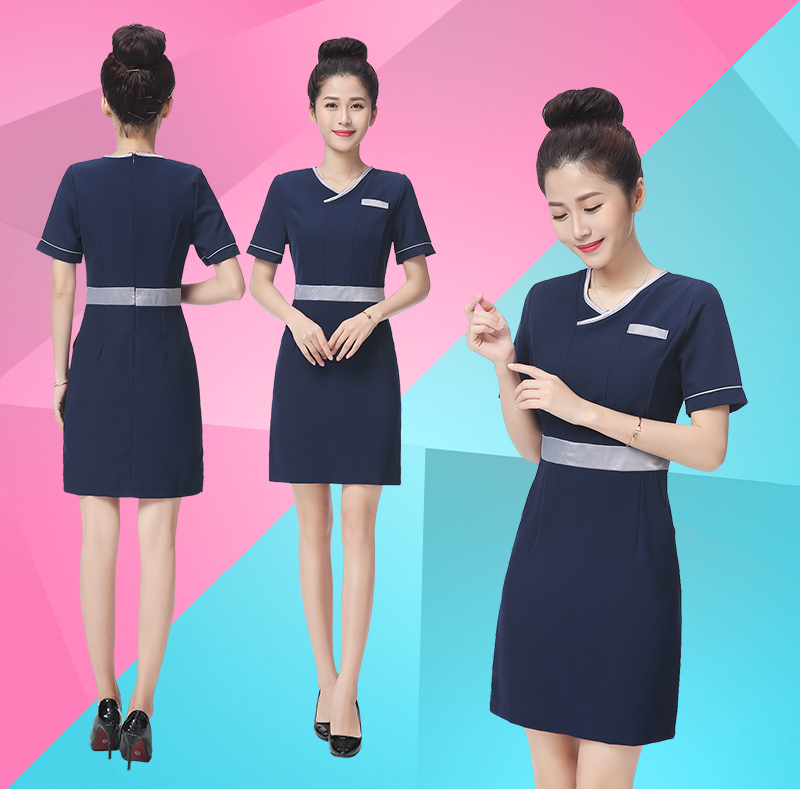 Làm đẹp workclothes phụ nữ Hàn Quốc phiên bản của quần áo mùa hè tắm ngắn sleevefoot kỹ thuật viên xưởng spa bộ chăm sóc da sức khỏe vẻ đẹp quần áo