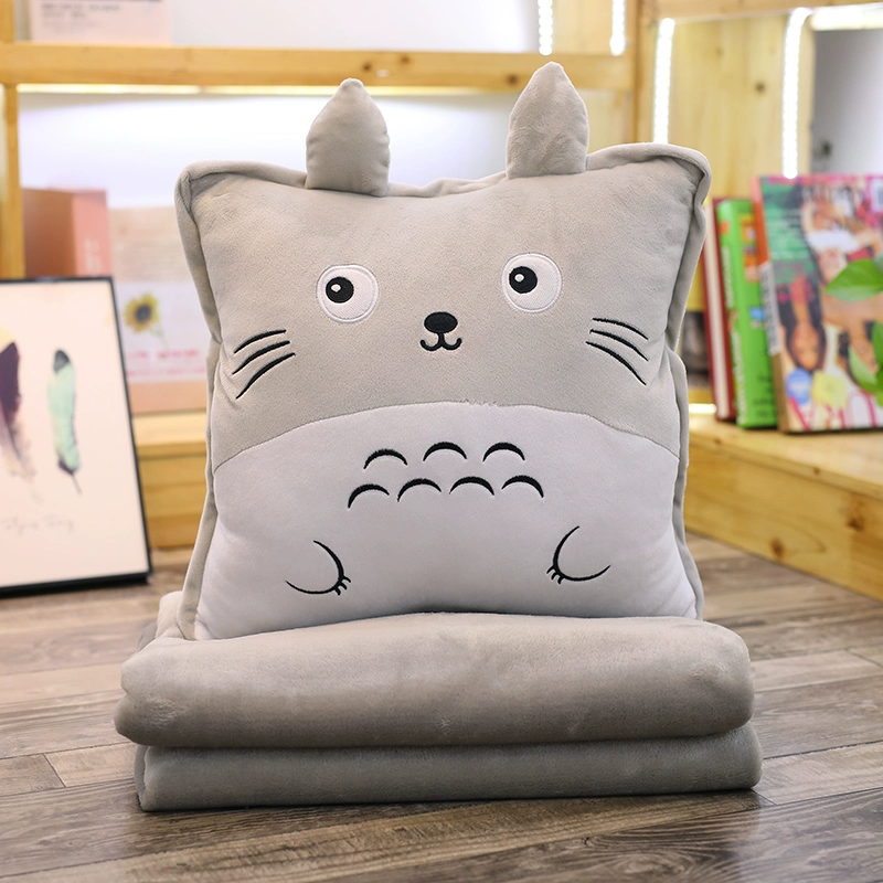 Gối mền đôi công sở ngủ trưa gối nhân tạo dễ thương chăn ba trong một gối kèm chăn