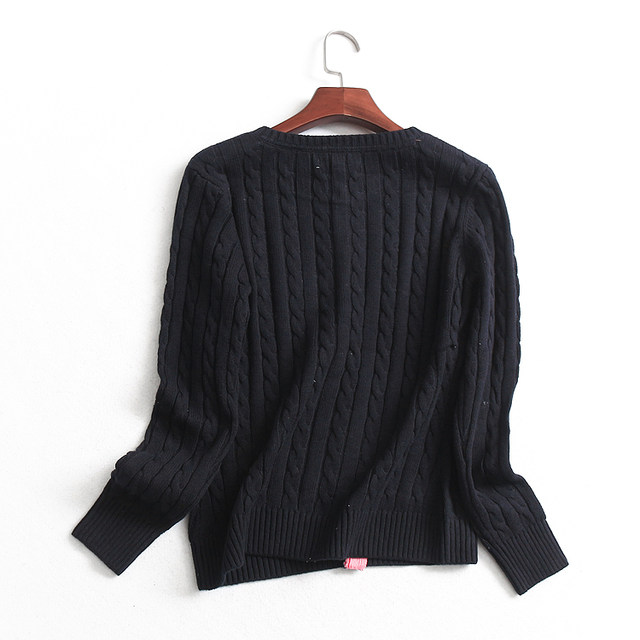 O434 Women's Autumn and Winter New Twist Knitting Round Neck Single-breasted Cardigan Long-sleeved Women's Knitted Sweater Sweater