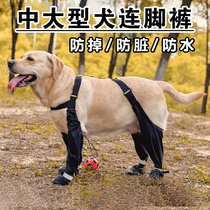 Dog outdoor anti-dirty pants foot wraps foot covers shoes anti-pee legs four corners four-leg dustproof pants side shepherd golden retriever
