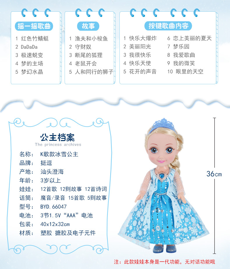 Sẽ hát kể chuyện mô phỏng búp bê đồ chơi công chúa thông minh búp bê máy giáo dục sớm tặng bé gái 3 tuổi đồ chơi thông minh