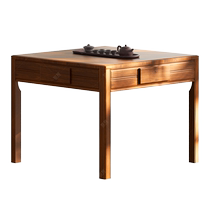 Shihes new Chinese-style solid wood mahjong table fully automatic mahjong machine household dining table dual-purpose silent electric mahjong table