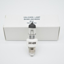 24V40W screw E11 halogen lamp beads with black head single hole cold light source operating room shadowless bulb medical sh40