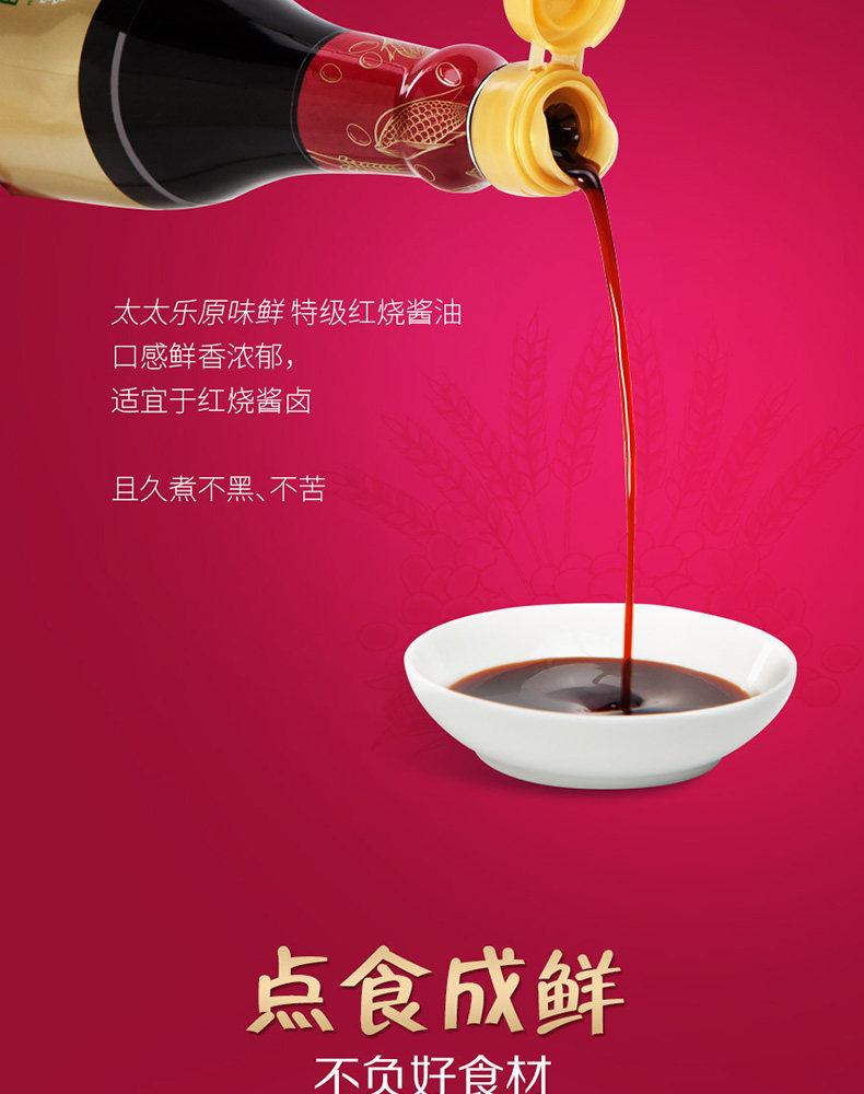 安享好物 安享A级老抽-太太乐特级 红烧酱油 国标 